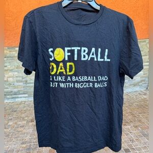 🔴$3 bundle only Softball dad tee